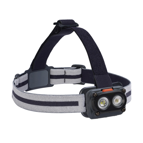 Lampe frontale robuste Hardcase, DEL, 325 lumens, 6,5 hres de fonctionnement, piles AA Action Paper