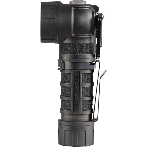 PolyTac&reg; 90 X Right Angle Flashlight, LED, CR123A Batteries, Polymer Action Paper