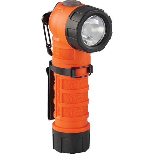 PolyTac&reg; 90 X Right Angle Flashlight, LED, CR123A Batteries, Polymer Action Paper
