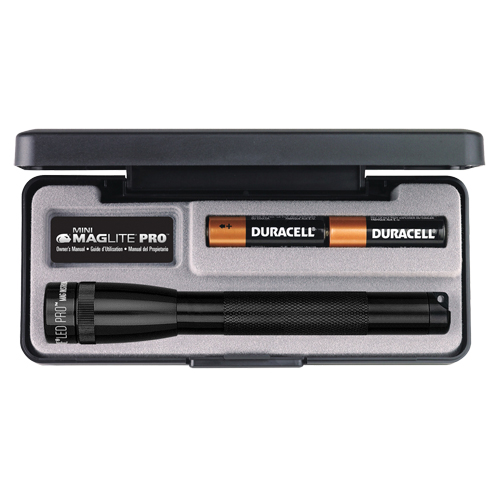 Lampes de poche Mini Pro, DEL, 272 lumens, Piles AA Action Paper