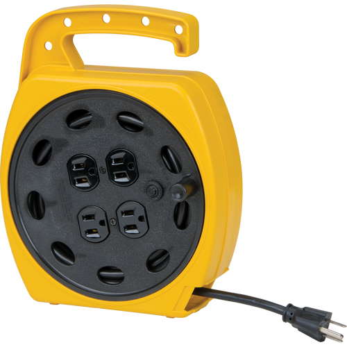 Cordons rallonges &agrave; enrouler, 25', SJT, Calibre de 16/3, 10 A Action Paper