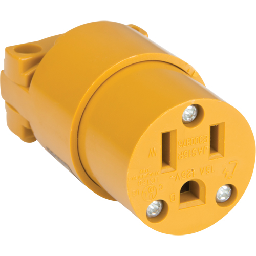 PVC Grounding Connector, 5-15R, Plastic Action Paper