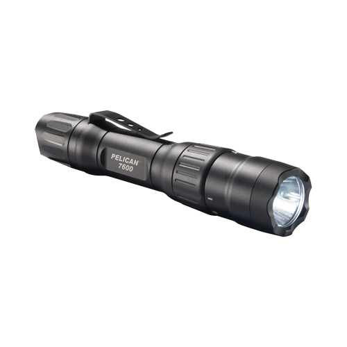 7600 Tactical Flashlight, LED, 944 Lumens, CR123 Batteries Action Paper