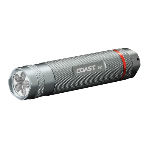 G45 Flashlight, LED, 385 Lumens, AAA Batteries Action Paper