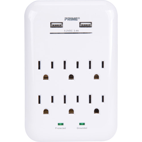 Chargeur USB Prime avec protection contre la surtension Action Paper
