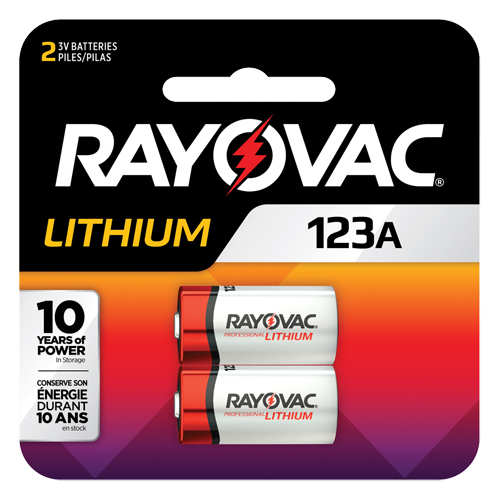 Batteries au lithium, 123, 3 V Action Paper