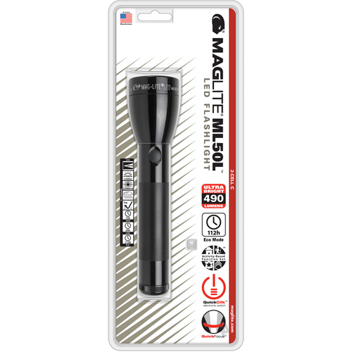Lampe de poche, DEL, 490 lumens, Piles C Action Paper