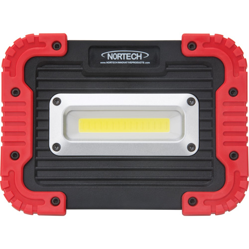 Portable Work Light, LED, 10 W, 1000 Lumens, Plastic Housing Action Paper