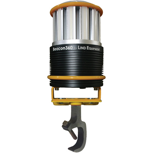 Lampe de travail portative Beacon360 GO avec support &agrave; pince, DEL, 45 W, 6000 lumens, Boîtier en Aluminium Action Paper