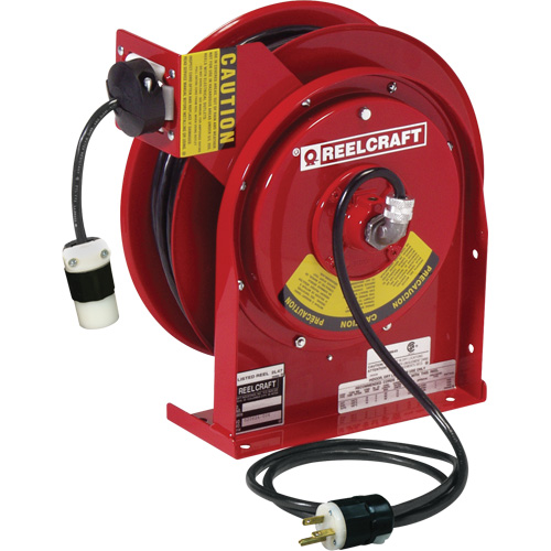Power Cord Reel, 45', SJEOOW, 12 Gauge, 20 A Action Paper