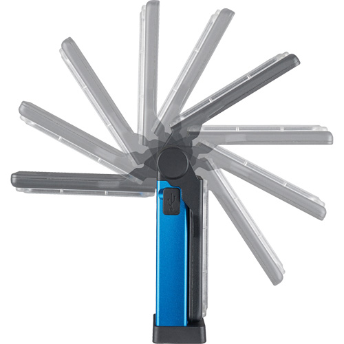 Lampe de travail multifonctionnelle compacte FlipMate, DEL, 500 lumens, Boîtier en Aluminium Action Paper