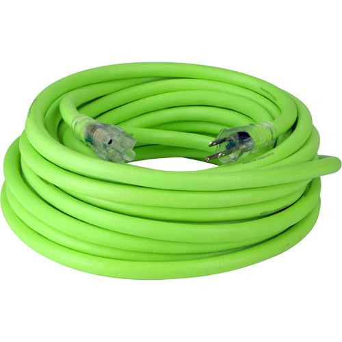 Flexzilla&reg; Pro Industrial Extension Cord, All-Weather, SJTW, 10/3 AWG, 15 A, 50' Action Paper