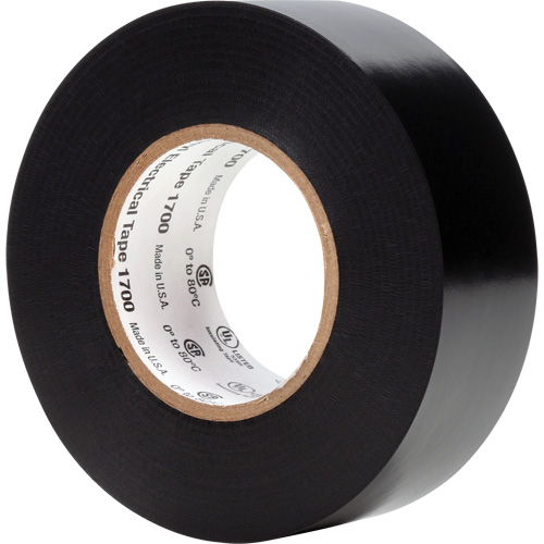 Ruban isolant en vinyle 1700 Temflex, 25,4 mm (1") x 20,1 m (66'), Noir, 7 mils Action Paper