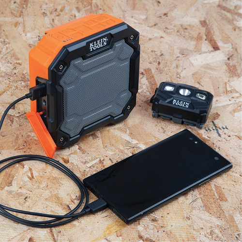 Bluetooth&reg; Jobsite Speaker with Magnet & Hook (Tool Only), Lithium-Ion Action Paper