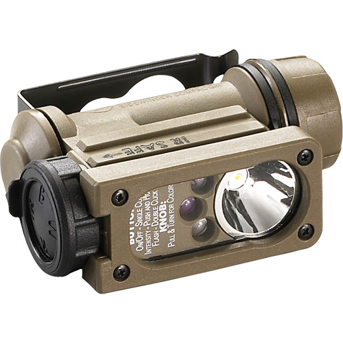 Lampe mains libres Sidewinder Compact II, mod&egrave;le militaire, DEL, 55 lumens, 6 hres de fonctionnement, piles AA Action Paper