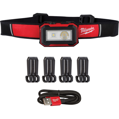 Lampe frontale magn&eacute;tique et lampe de travail, DEL, 450 lumens, 2,5 hres de fonctionnement, piles Rechargeable Action Paper