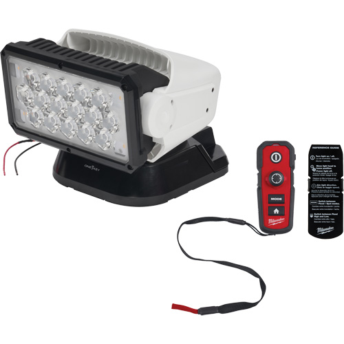 Utility Remote Control Search Light, LED, 4250 Lumens Action Paper