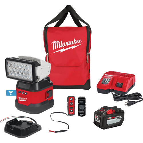 Utility Remote Control Search Light Kit, LED, 4250 Lumens Action Paper