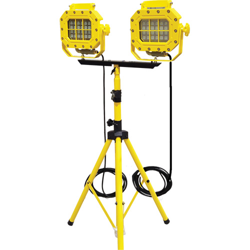 Explosion Proof Floodlight with Tripod, LED, 40 W, 5600 Lumens, Aluminum Housing Action Paper