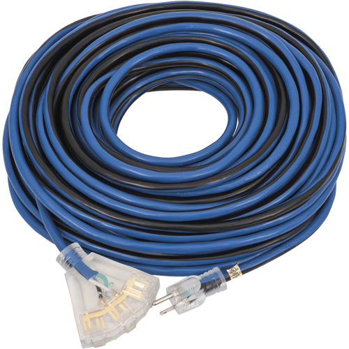 JLEC-12100 Contractor Grade Extension Cord, Indoor/Outdoor, SJTOW, 12 AWG, 15 A, 100' Action Paper