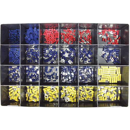 600-Piece Vinyl Insulated Terminals Kit Action Paper