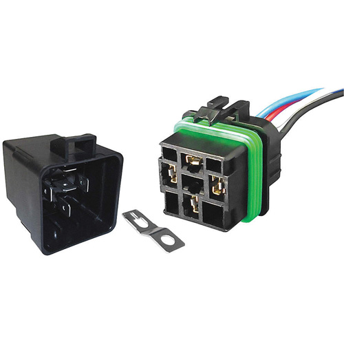 Weather-Resistant Sealed Relay & Pigtail Combo Pack, Mini-Breaker, 30 Amps, 24 V Action Paper