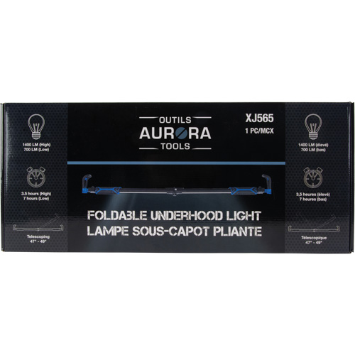 Foldable Underhood Work Light, Hook, Rechargeable, 1400 Lumens Action Paper