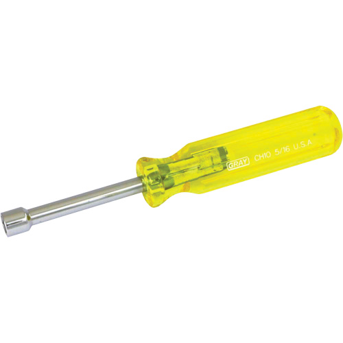 SAE Nut Driver, 5/16" Drive, 6-5/8" L Action Paper