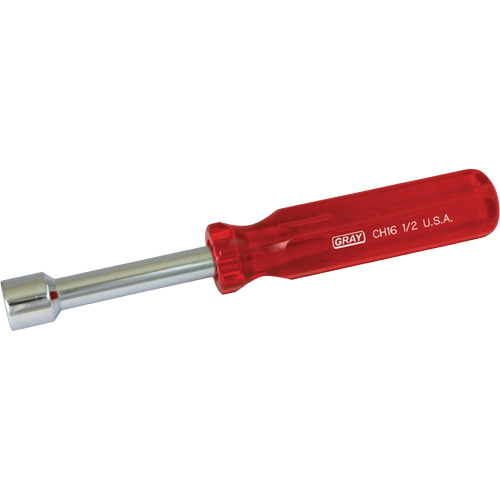 SAE Nut Driver, 1/2" Drive, 7" L Action Paper