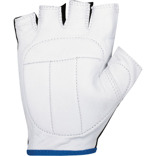 Vibration Dampening Fingerless Gloves, Size X-Large, Goatskin Palm Action Paper