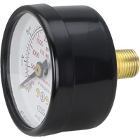 Manom&egrave;tres,  1-1/2", 0 - 4000 psi, Fixation arri&egrave;re, Analogique Action Paper