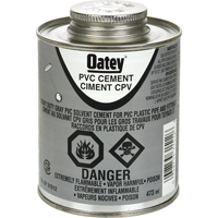 PVC Heavy-Duty Cement, 473 ml, Brush-Top Can, Grey Action Paper