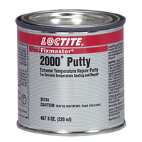 Fixmaster&reg; 2000° Putty, 8 oz., Cartridge, Silver Action Paper
