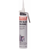 Superflex RTV Silicone Adhesive Sealant, Cartridge, Black Action Paper