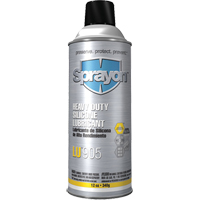 LU905 Heavy Duty Silicone Lubricant, Aerosol Can Action Paper