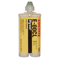 E-00CL Structural Adhesives, 200 ml, Dual Cartridge, Two-Part, Clear Action Paper