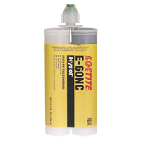 E-60NC Electrically Non-Corrosive Structural Adhesives, 400 ml, Dual Cartridge, Two-Part, Black Action Paper