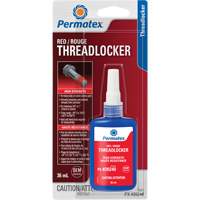 Permanent Strength Threadlocker, Red, High, 36 ml, Bottle Action Paper