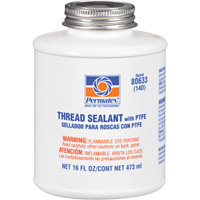 Thread Sealant with PTFE, Brush-Top Can, 473 ml, -54° C - 149° C/-65° F - 300° F Action Paper