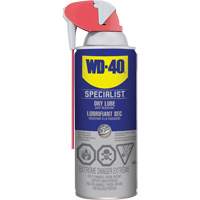 Specialist&reg; Dirt & Dust Resistant Dry Lubricant PTFE Spray, Aerosol Can Action Paper