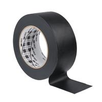Rubans adh&eacute;sifs en vinyle 3903, 1245 mm (49") la x 46 m (151') lo, 6,5 mils, Noir Action Paper