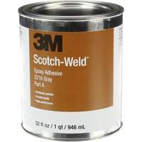 Scotch-Weld Adhesive, 32 fl. oz., Kit, Two-Part, Grey Action Paper