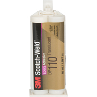 Scotch-Weld Adhesive, 1.64 fl. oz., Dual Cartridge, Two-Part, Clear Action Paper
