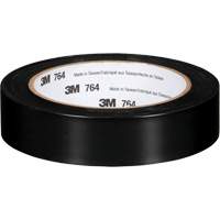 Ruban en vinyle pour travaux g&eacute;n&eacute;raux 764, 25,4 mm (1") la x 32,9 m (108') lo, 5 mils, Noir Action Paper