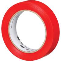 Ruban en vinyle pour travaux g&eacute;n&eacute;raux 764, 25,4 mm (1") la x 32,9 m (108') lo, 5 mils, Rouge Action Paper
