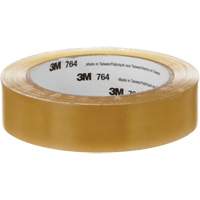 Ruban en vinyle pour travaux g&eacute;n&eacute;raux 764, 25,4 mm (1") la x 32,9 m (108') lo, 5 mils, Transparent Action Paper