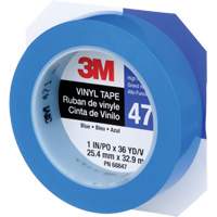 Ruban en vinyle 471, 25,4 mm (1") la x 32,9 m (108') lo, 5,3 mils, Bleu Action Paper