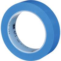 Ruban en vinyle 471, 25,4 mm (1") la x 32,9 m (108') lo, 5,3 mils, Bleu Action Paper
