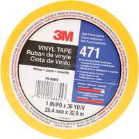 Ruban en vinyle 471, 25,4 mm (1") la x 32,9 m (108') lo, 5,2 mils, Jaune Action Paper