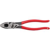 Lineman's Dipped Grip Pliers with Crimper & Bolt Cutter Action Paper